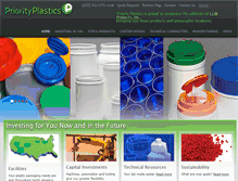 Tablet Screenshot of priorityplastics.com